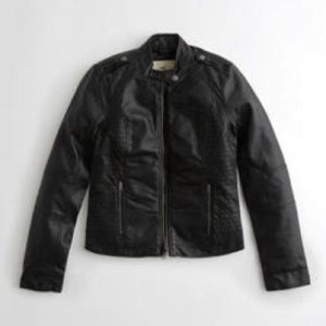 Vegan Leather Moto Jacket